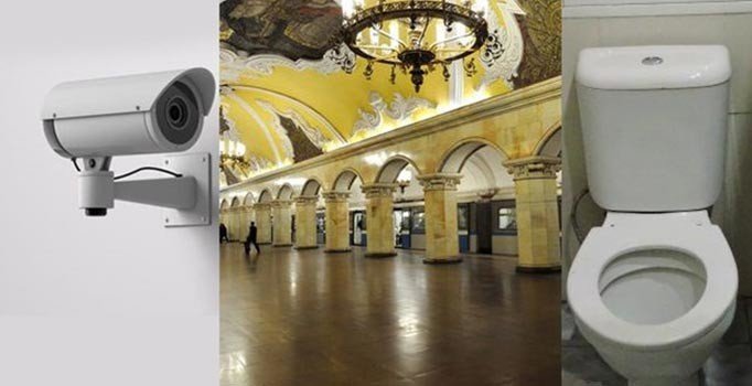 Rusya’da metro istasyonlarındaki tuvaletlere kamera takıldı