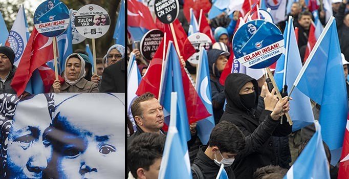 Memur-Sen ve D.Türkistan Maarif Derneği'nden Uygur protestosu