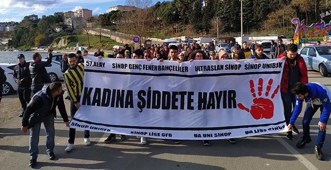Sinop'ta Ceren Özdemir yürüyüşü