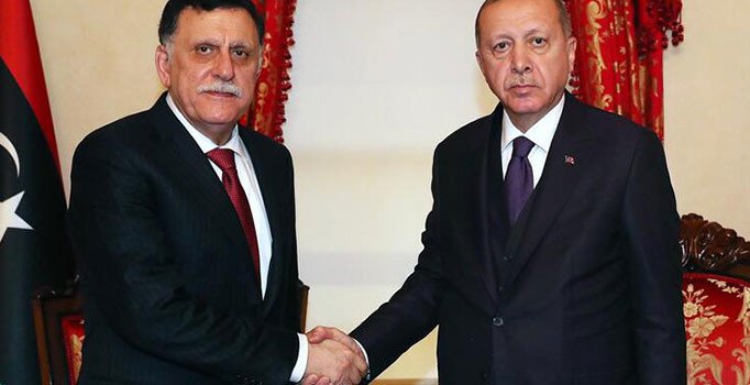 Erdoğan, Libya Ulusal Mutabakat Hükümeti'nin Başkanı Sarraj'ı ağırladı
