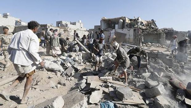 Yemen'de Husilere hava saldırısı