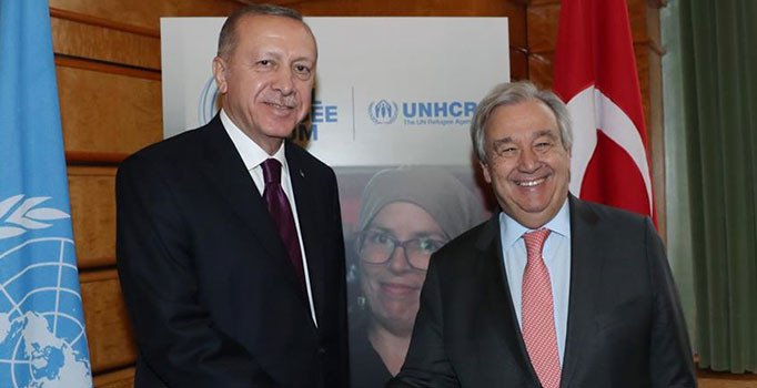 Cumhurbaşkanı Erdoğan, BM Genel Sekreteri Guterres ile görüştü
