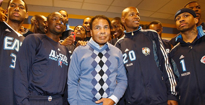 NBA yıldızları Muhammed Ali'yi unutmadı