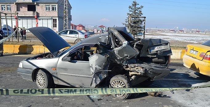 Ağrı’da zincirleme trafik kazası: 2 kişi yaralı