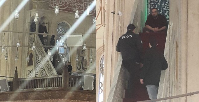 Selimiye'de minbere çıktı, 'Bu cami bana ait' dedi