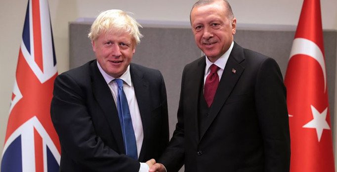 Cumhurbaşkanı Erdoğan Boris Johnson'la görüştü