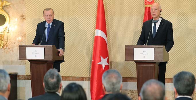 Tunus'a sürpriz ziyaret sonrası Erdoğan'dan ilk açıklama: Libya'da ateşkes sağlanmalı