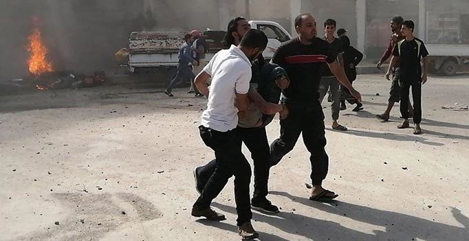 PKK/YPG, Cerablus'ta yine sivilleri hedef aldı: 14 yaralı