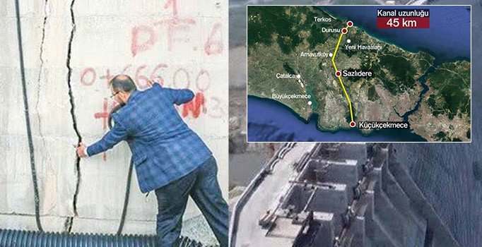 Kanal İstanbul'un su zararına çatlak baraj Melen garanti gösterildi