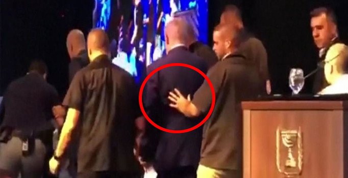 Netanyahu roket sirenleri nedeniyle mitingine ara verdi