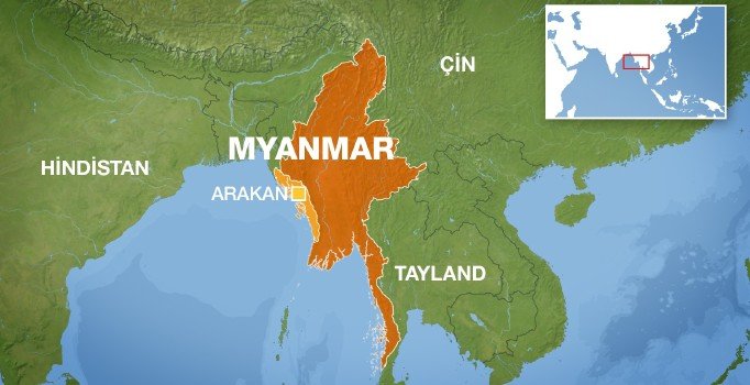 Myanmar'da minibüs ile kamyonet çarpıştı: 10 ölü, 5 yaralı