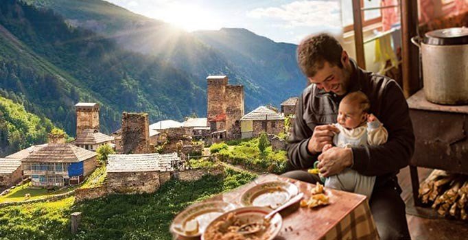 Gürcistan'da Ortaçağ'dan kalma bir köy: Svaneti