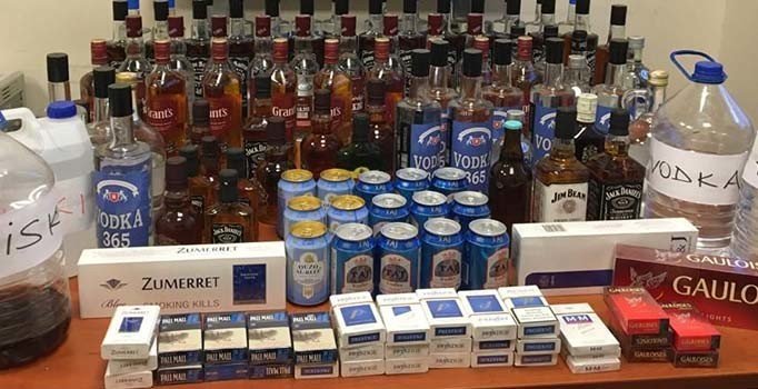 Gaziantep'te oto yıkamacıya 'kaçak içki' baskını