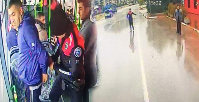 11 yıl hapis cezasıyla aranan hükümlü, halk otobüsünde yakalandı
