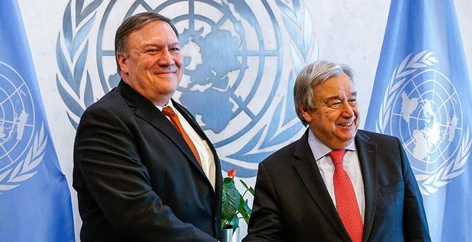 Pompeo ile Guterres'ten Irak diplomasisi