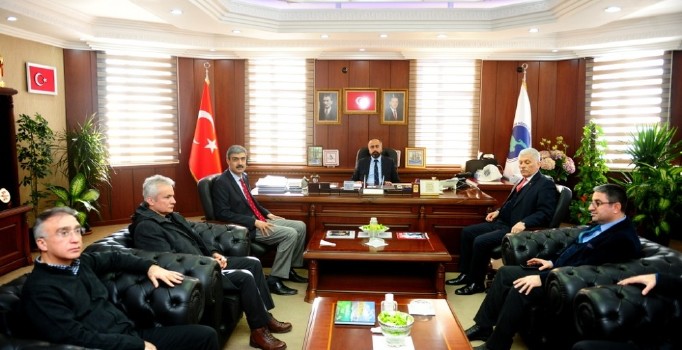TVHB Başkanı Eroğlu’ndan Rektör Şevli’ye ziyaret