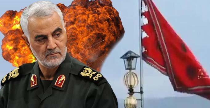 İran tarihinde bir ilk! Savaş anlamına gelen kırmızı bayrağı göndere çekti