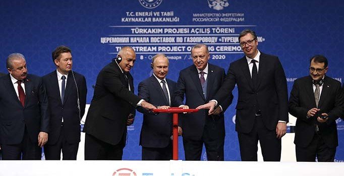 TürkAkım doğal gaz boru hattı açıldı