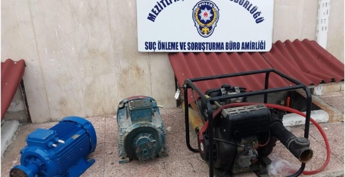 Sulama motoru ve dinamo hırsızları yakalandı