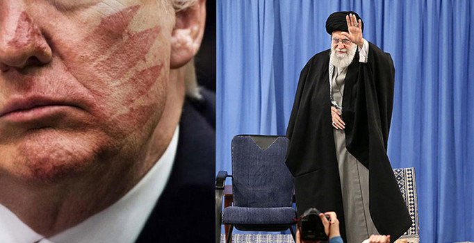 Hamaney'den Trump'a fotoğraflı mesaj