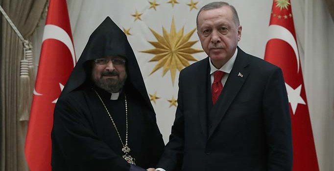 Erdoğan, Sahak Maşalyan'ı kabul etti