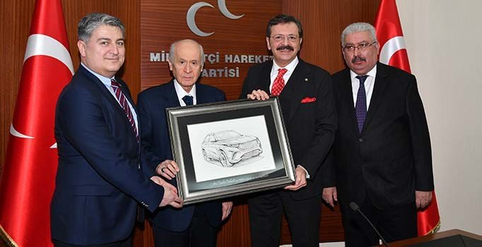 TOGG heyetinden Bahçeli'ye ziyaret