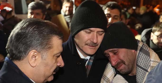 Bakan Soylu'dan yeni açıklama: 4 ses duyduk, kurtarmaya çalışıyoruz