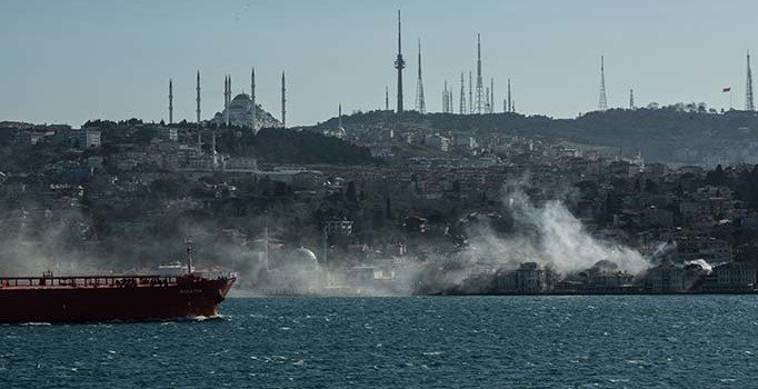 Beylerbeyi Polisevi'nde korkutan yangın
