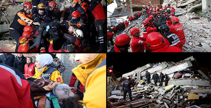 Elazığ ve Malatya'yı vuran depremin üzerinden 41 saat geçti