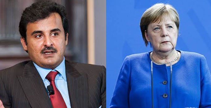 Katar Emiri ile Almanya Başbakanı Libya'daki son gelişmeleri görüştü