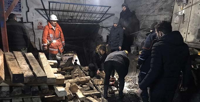 Zonguldak'ta maden ocağında göçük