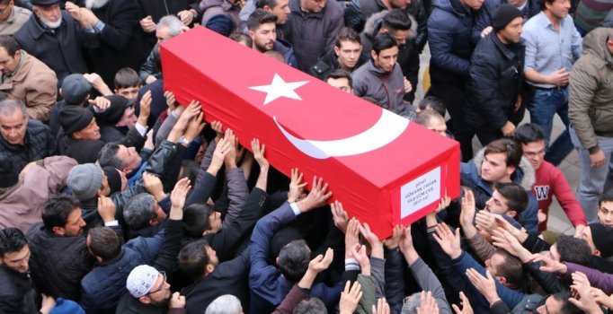 İdlib şehidi Uzman Onbaşı Gökhan Orhan, son yolculuğuna uğurlandı