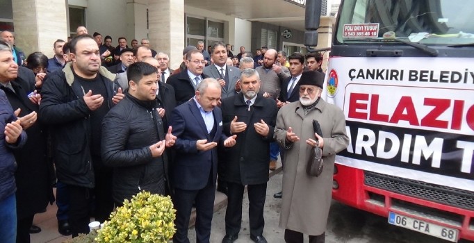 Çankırı Belediyesi’nden Elazığ ve Malatya’ya destek