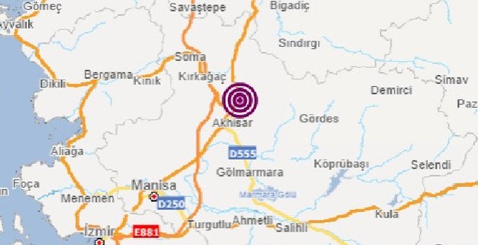 Manisa'da 5 dakikada 5 deprem