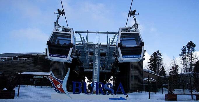 Bursa'da teleferik seferlerine rüzgar engeli