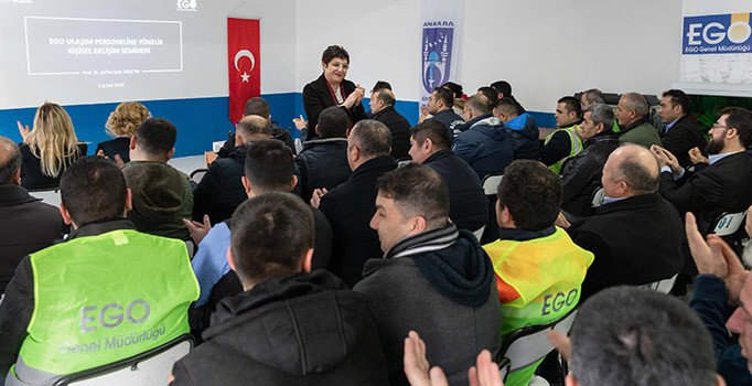Ankara Büyükşehir Belediyesinden EGO şoförlerine vatandaşla iç içe eğitim