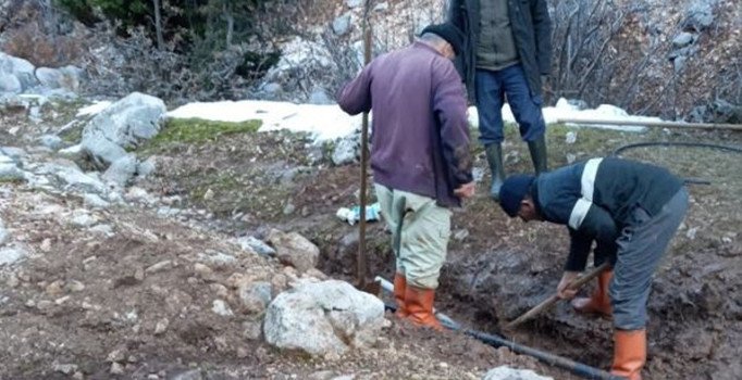 İbradı'da Maşat Su Kaynağı'na bakım