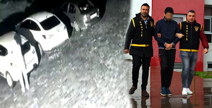 Eski sevgilisi barışmak istemeyince arabasını kundakladı