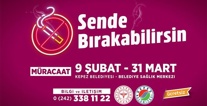 Kepez Belediyesi dumansız yaşamı seçenleri ödüllendirecek