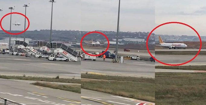 Sabiha Gökçen Havalimanı'nda acil iniş paniği