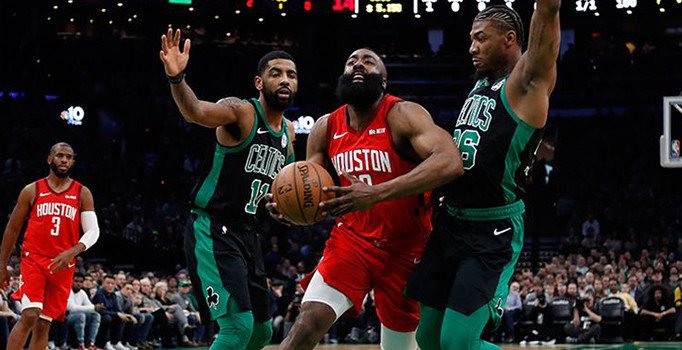 NBA'de Rockets, Harden'ın 42 sayı attığı maçta Celtics'i yendi