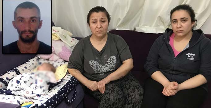 Karısını, 40 günlük bebeğini ve üvey kızını bıçakladı