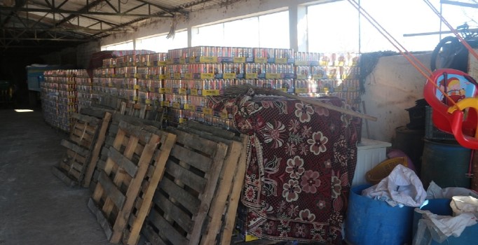 Manisa’da çalıntı içki operasyonu