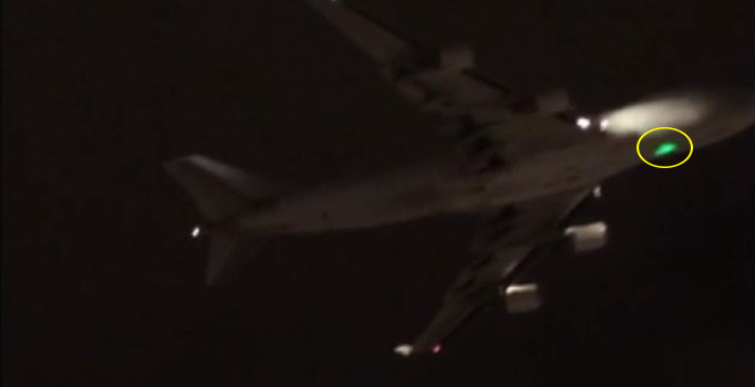 İstanbul semalarında dev Jumbo uçağına lazerli taciz