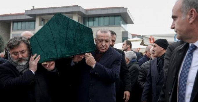 Cumhurbaşkanı Erdoğan, Alaattin Şahin'in cenaze törenine katıldı