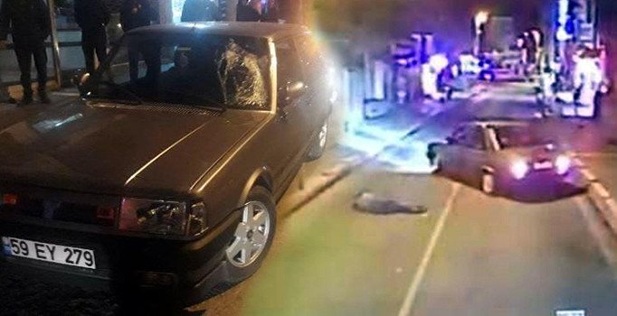 Tekirdağ'da otobüsü sollamak isteyen şoför, yaşlı adama çarptı