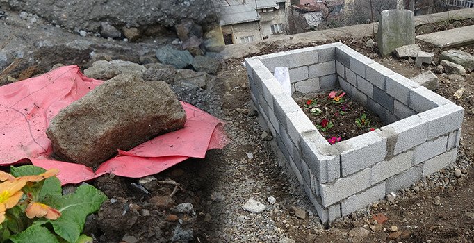 Isınmak için Katolik mezarlığındaki haç işaretini yaktılar