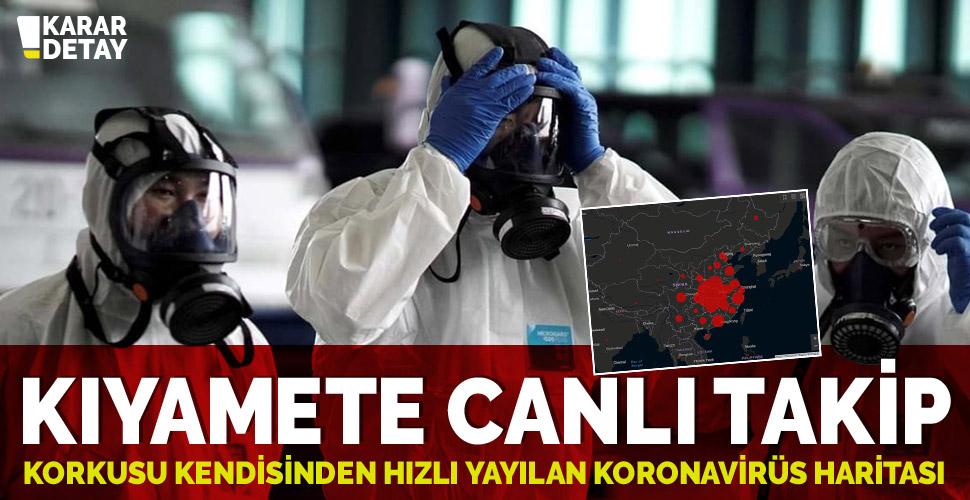 Koronavirüs takibi için çevrimiçi harita yayınlandı