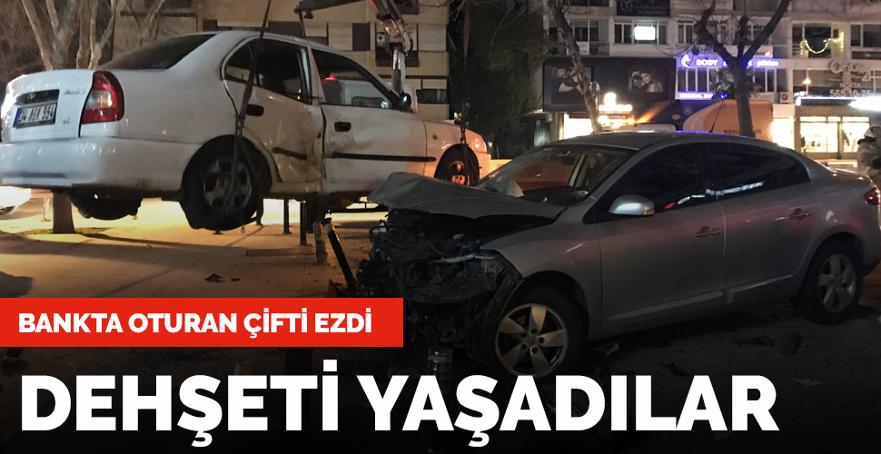 Bağdat Caddesi'nde bankta oturan çift dehşeti yaşadı
