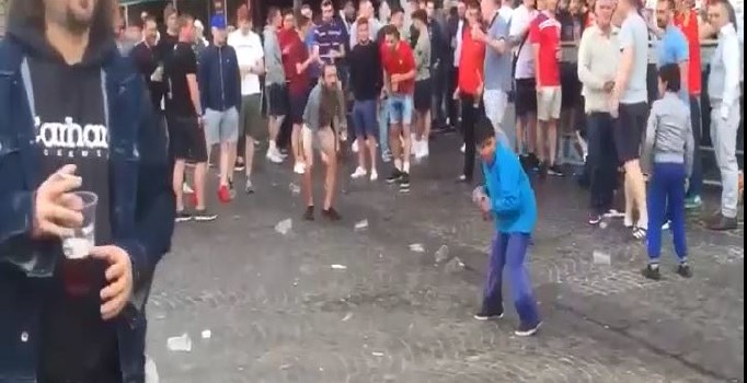 EURO 2016'da İngiliz taraftarlardan büyük vicdansızlık
